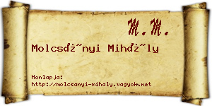 Molcsányi Mihály névjegykártya