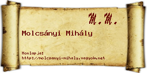 Molcsányi Mihály névjegykártya